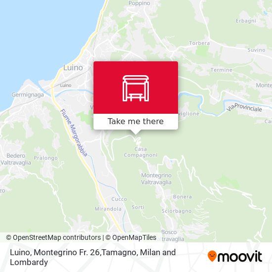 Luino, Montegrino Fr. 26,Tamagno map