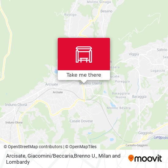 Arcisate, Giacomini / Beccaria,Brenno U. map