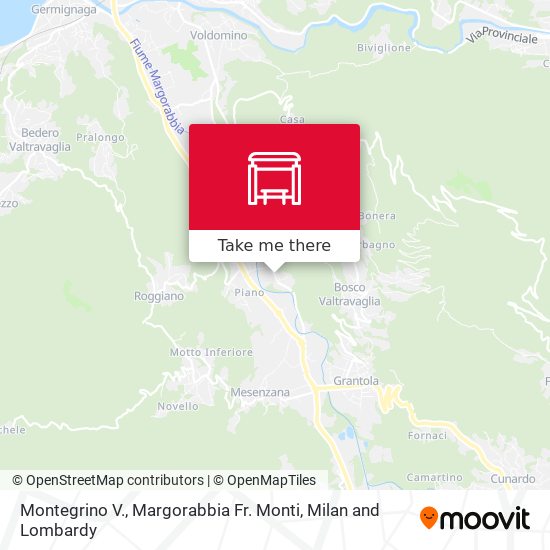 Montegrino V., Margorabbia Fr. Monti map