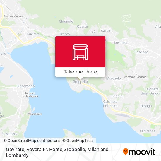 Gavirate, Rovera Fr. Ponte,Groppello map