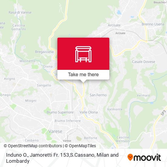 Induno O., Jamoretti Fr. 153,S.Cassano map