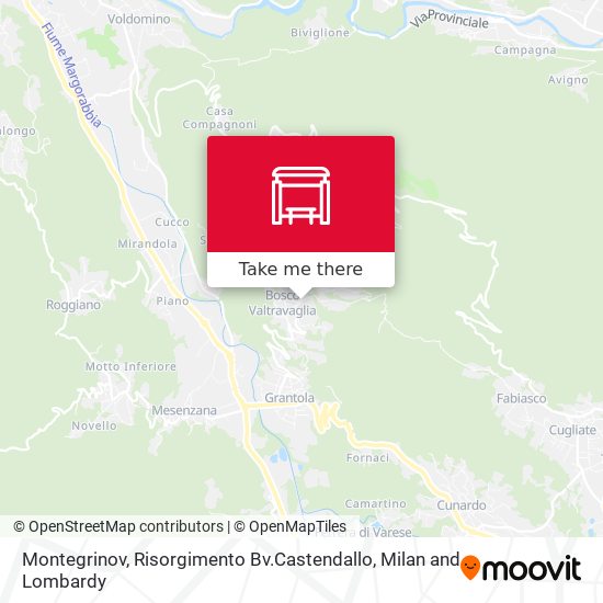 Montegrinov, Risorgimento Bv.Castendallo map