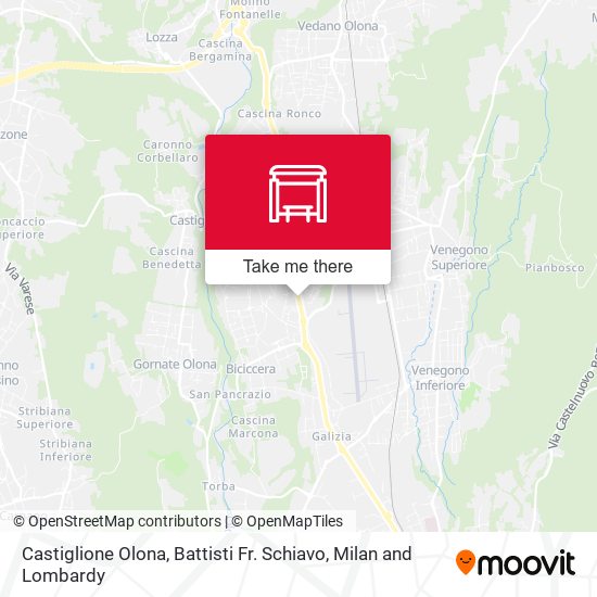 Castiglione Olona, Battisti Fr. Schiavo map