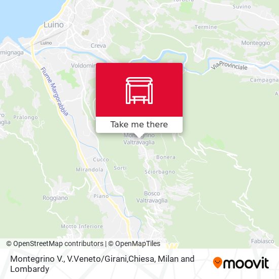 Montegrino V., V.Veneto / Girani,Chiesa map