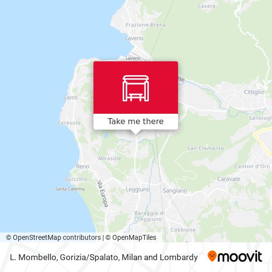 L. Mombello, Gorizia/Spalato map