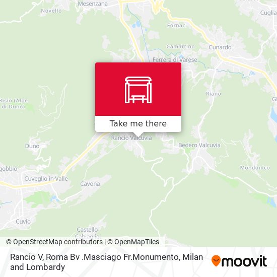Rancio V, Roma Bv .Masciago Fr.Monumento map