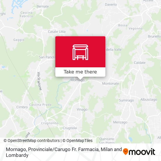 Mornago, Provinciale / Carugo Fr. Farmacia map