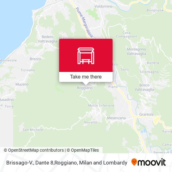 Brissago-V., Dante 8,Roggiano map