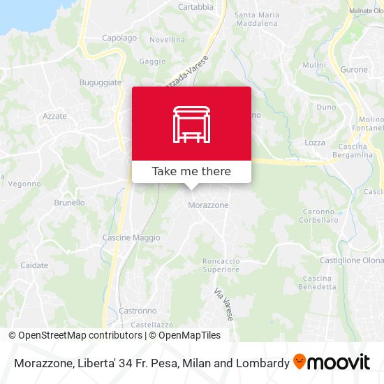 Morazzone, Liberta' 34 Fr. Pesa map