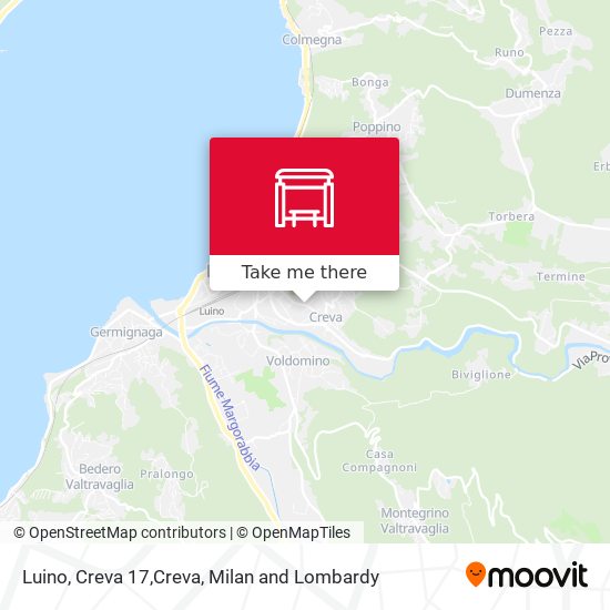 Luino, Creva 17,Creva map