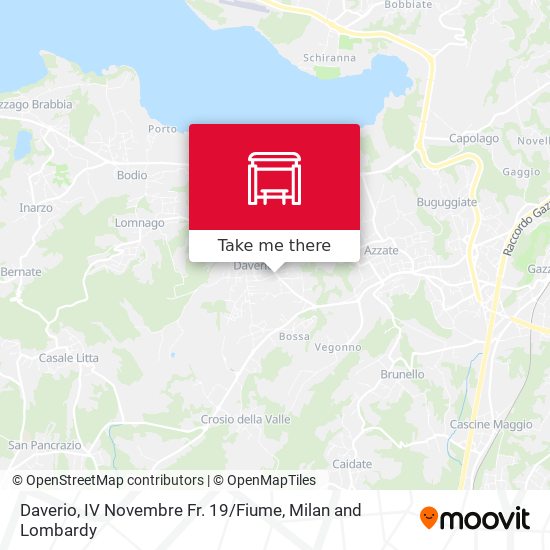 Daverio, IV Novembre Fr. 19 / Fiume map