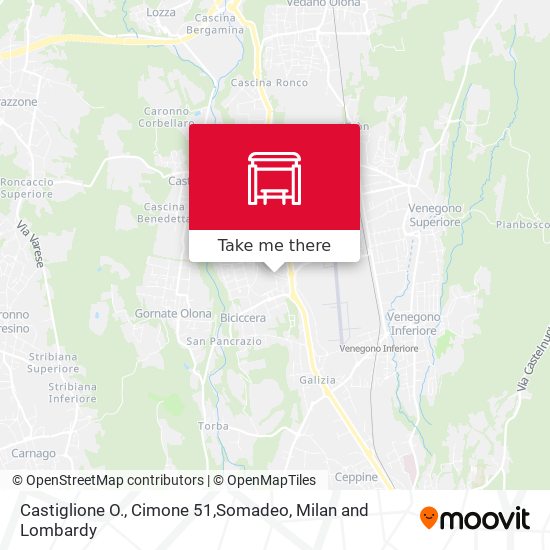 Castiglione O., Cimone 51,Somadeo map