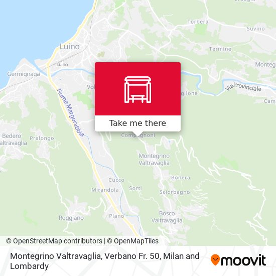 Montegrino Valtravaglia, Verbano Fr. 50 map
