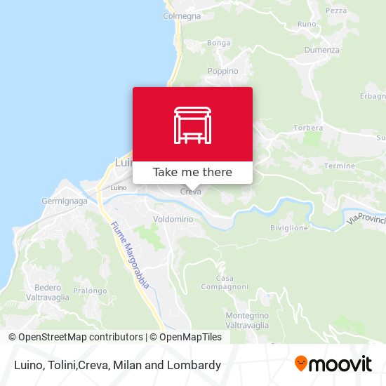 Luino, Tolini,Creva map