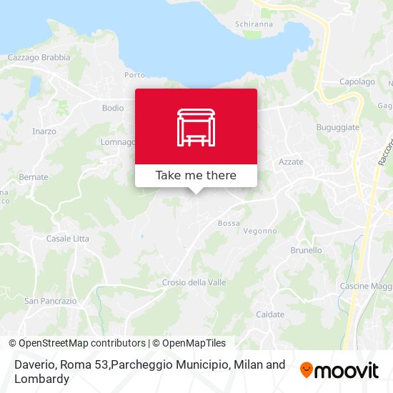 Daverio, Roma 53,Parcheggio Municipio map