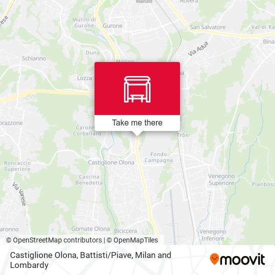 Castiglione Olona, Battisti / Piave map