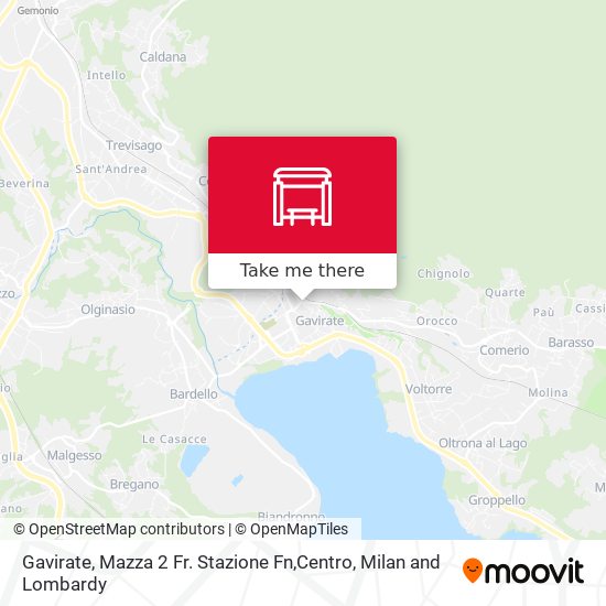 Gavirate, Mazza 2 Fr. Stazione Fn,Centro map