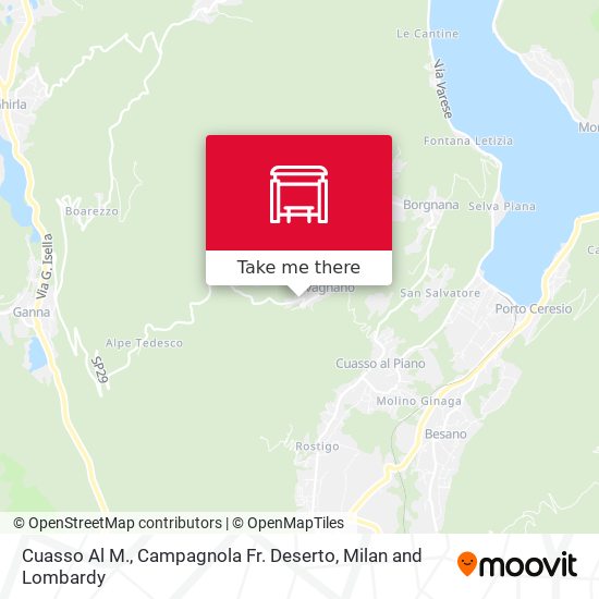 Cuasso Al M., Campagnola Fr. Deserto map