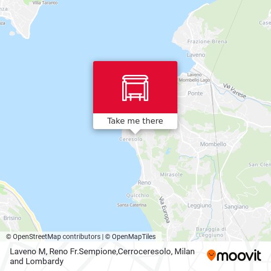 Laveno M, Reno Fr.Sempione,Cerroceresolo map
