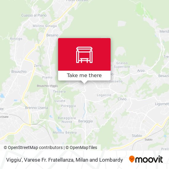 Viggiu', Varese Fr. Fratellanza map