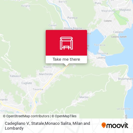 Cadegliano V., Statale,Monaco Salita map