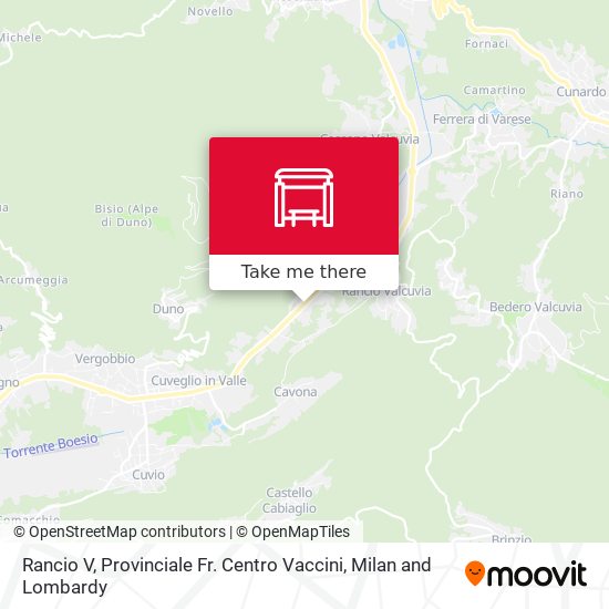 Rancio V, Provinciale Fr. Centro Vaccini map