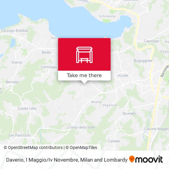Daverio, I Maggio/Iv Novembre map