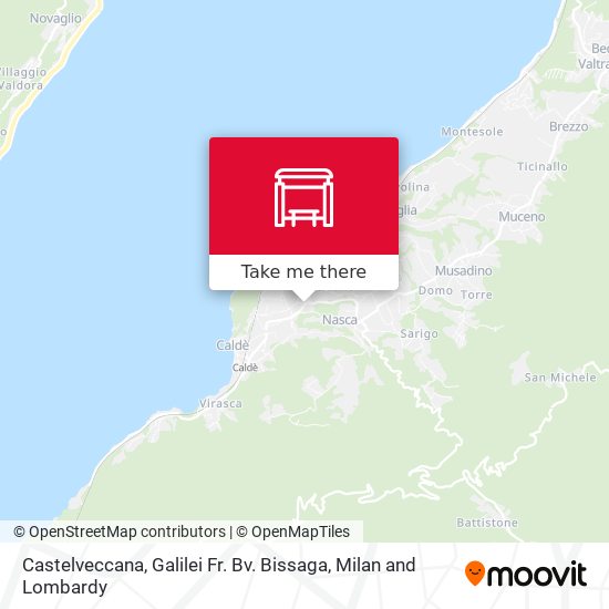 Castelveccana, Galilei Fr. Bv. Bissaga map