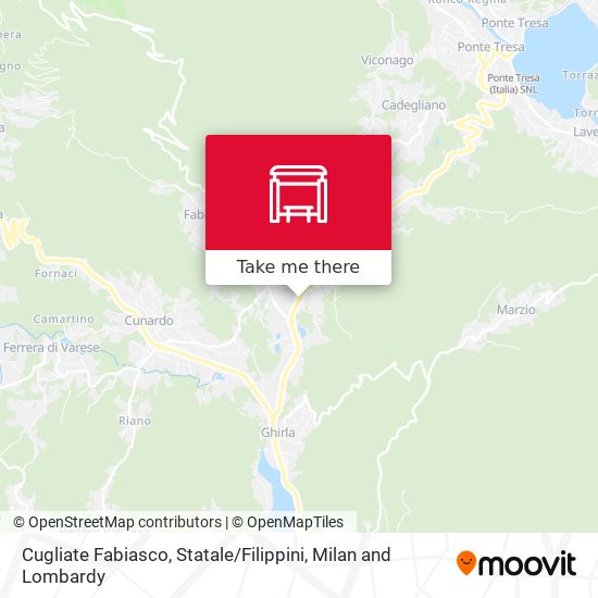 Cugliate Fabiasco, Statale / Filippini map
