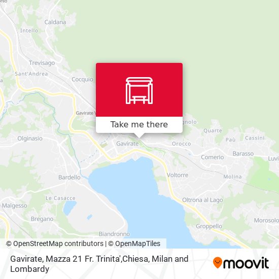 Gavirate, Mazza 21 Fr. Trinita',Chiesa map