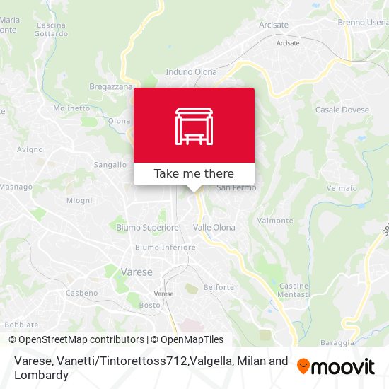 Varese, Vanetti / Tintorettoss712,Valgella map