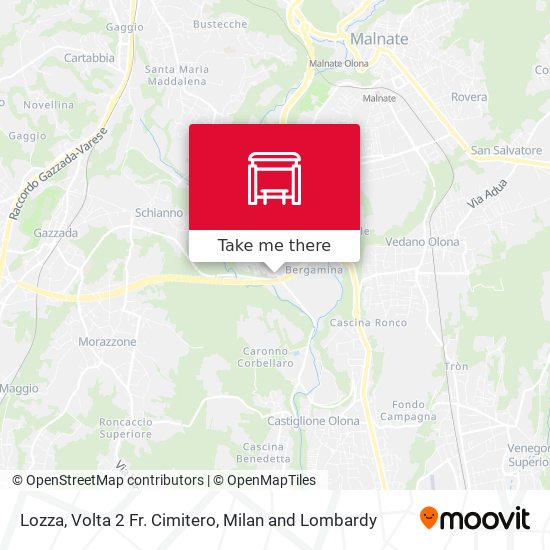 Lozza, Volta 2 Fr. Cimitero map