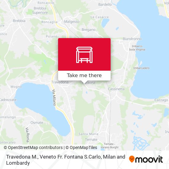 Travedona M., Veneto Fr. Fontana S.Carlo map