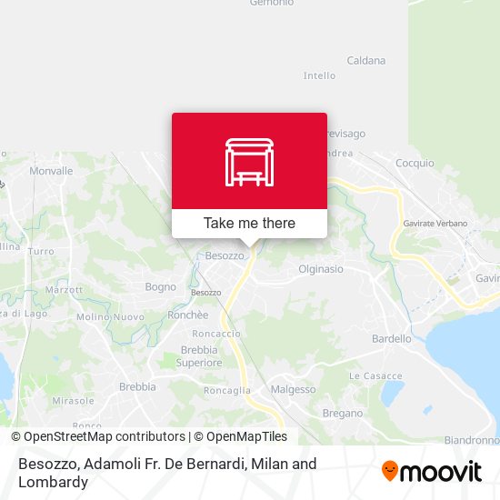 Besozzo, Adamoli Fr. De Bernardi map