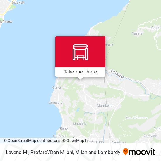 Laveno M., Profare'/Don Milani map
