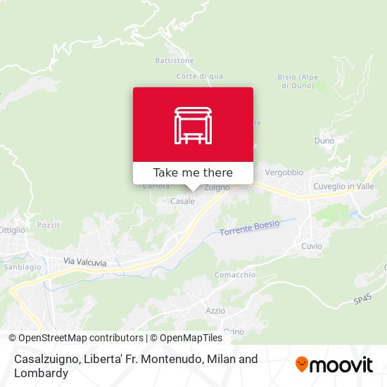 Casalzuigno, Liberta' Fr. Montenudo map