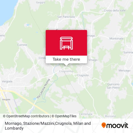 Mornago, Stazione / Mazzini,Crugnola map