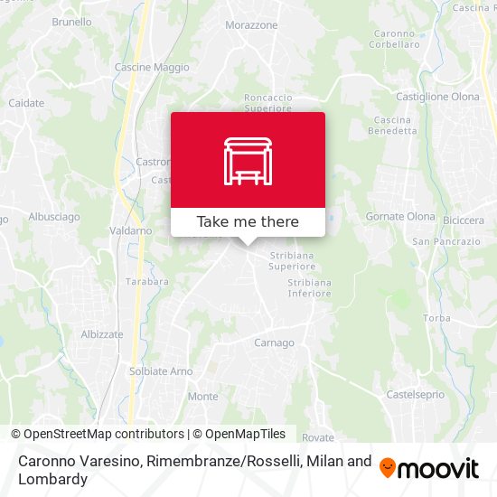 Caronno Varesino, Rimembranze / Rosselli map
