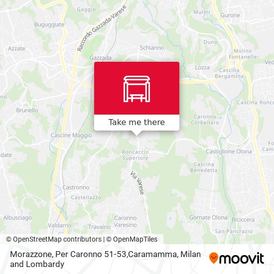 Morazzone, Per Caronno 51-53,Caramamma map