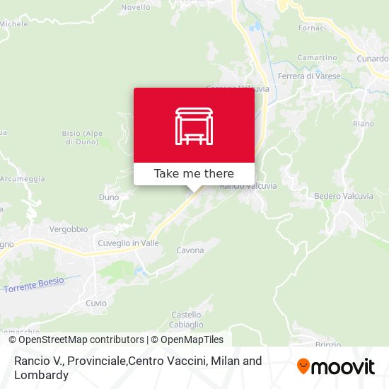 Rancio V., Provinciale,Centro Vaccini map