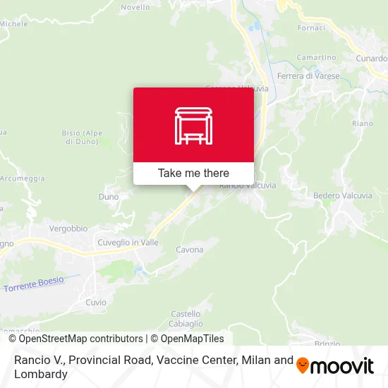 Rancio V., Provincial Road, Vaccine Center map