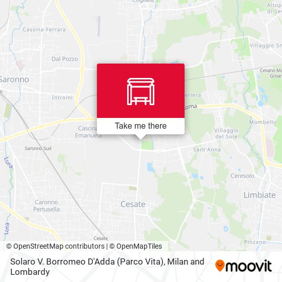 Solaro V. Borromeo D'Adda (Parco Vita) map