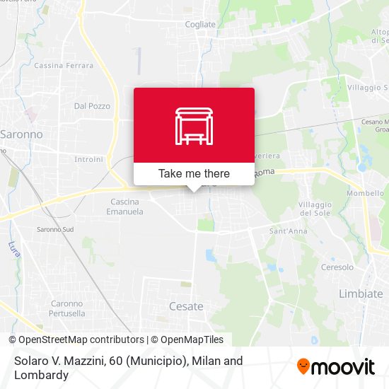Solaro V. Mazzini, 60 (Municipio) map