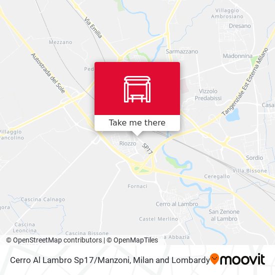 Cerro Al Lambro Sp17/Manzoni map