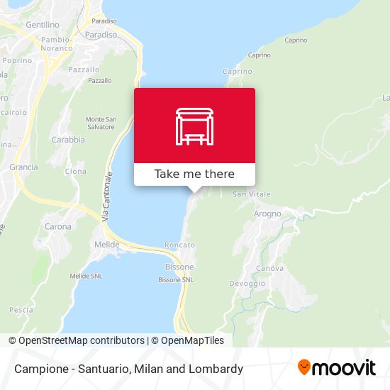 Campione - Santuario map