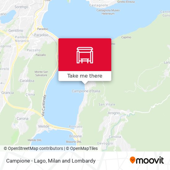 Campione - Lago map