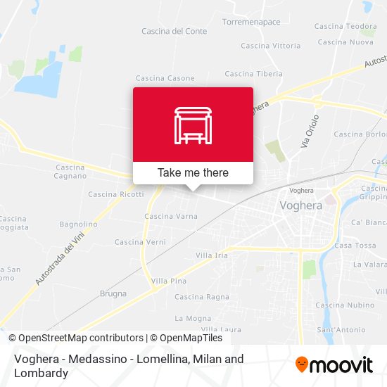 Voghera - Medassino - Lomellina map