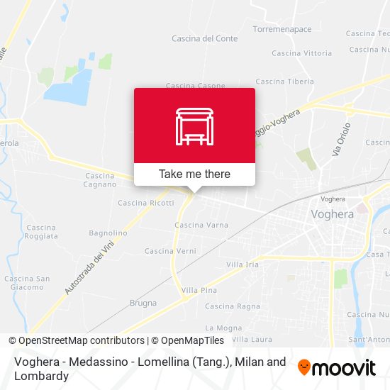 Voghera - Medassino - Lomellina (Tang.) map
