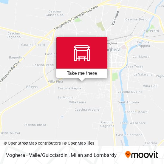 Voghera - Valle/Guicciardini map