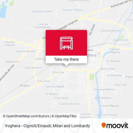 Voghera - Cignoli/Einaudi map